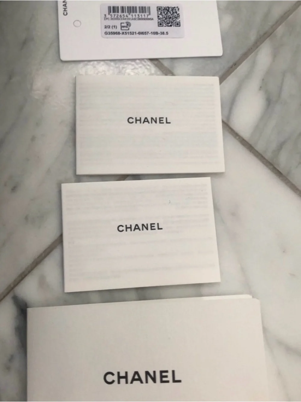 CHANEL Suede Calfskin Thong Sandals 38.5 Navy Blue